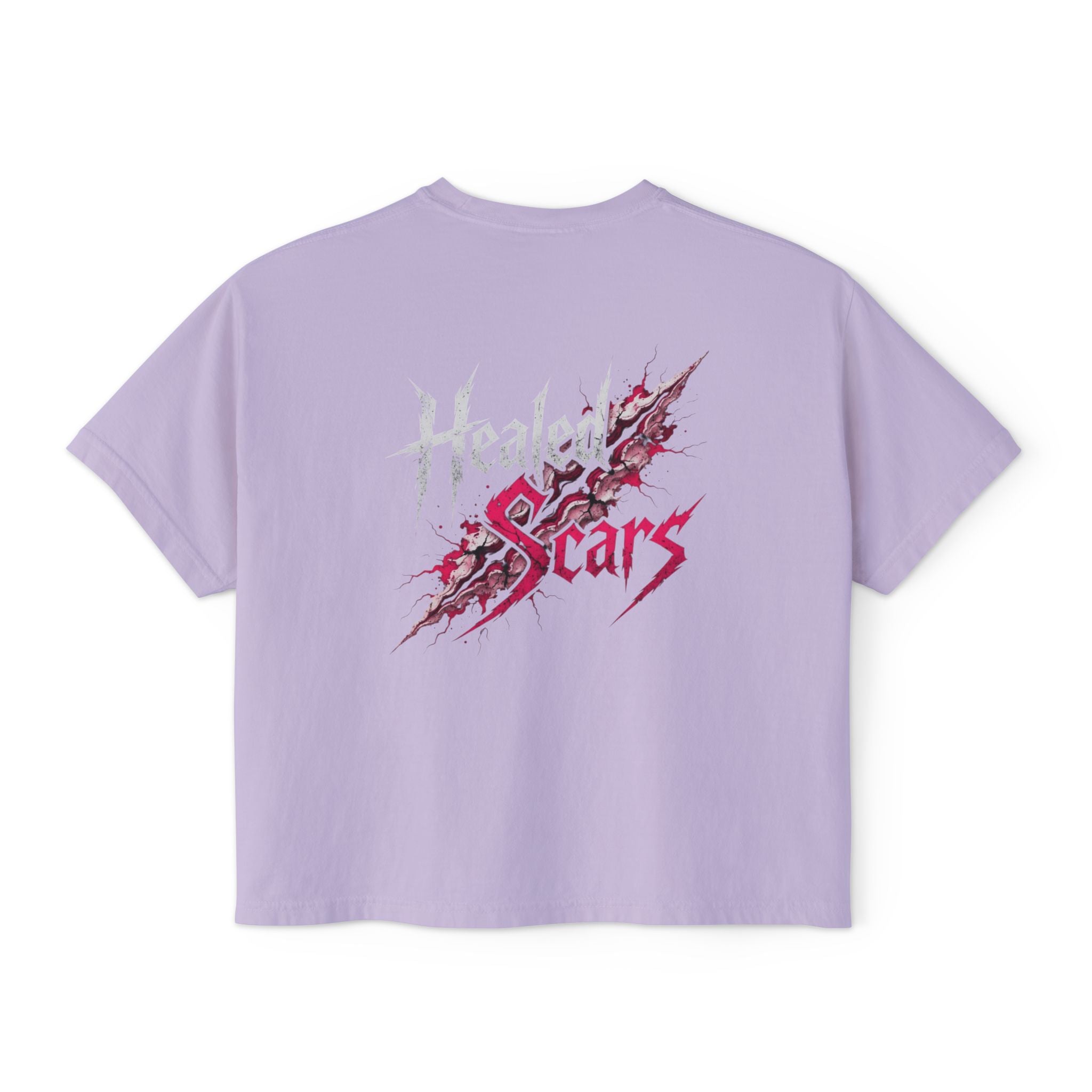 Healed Scars Graphic Tee — Women's Boxy Cropped T-Shirt