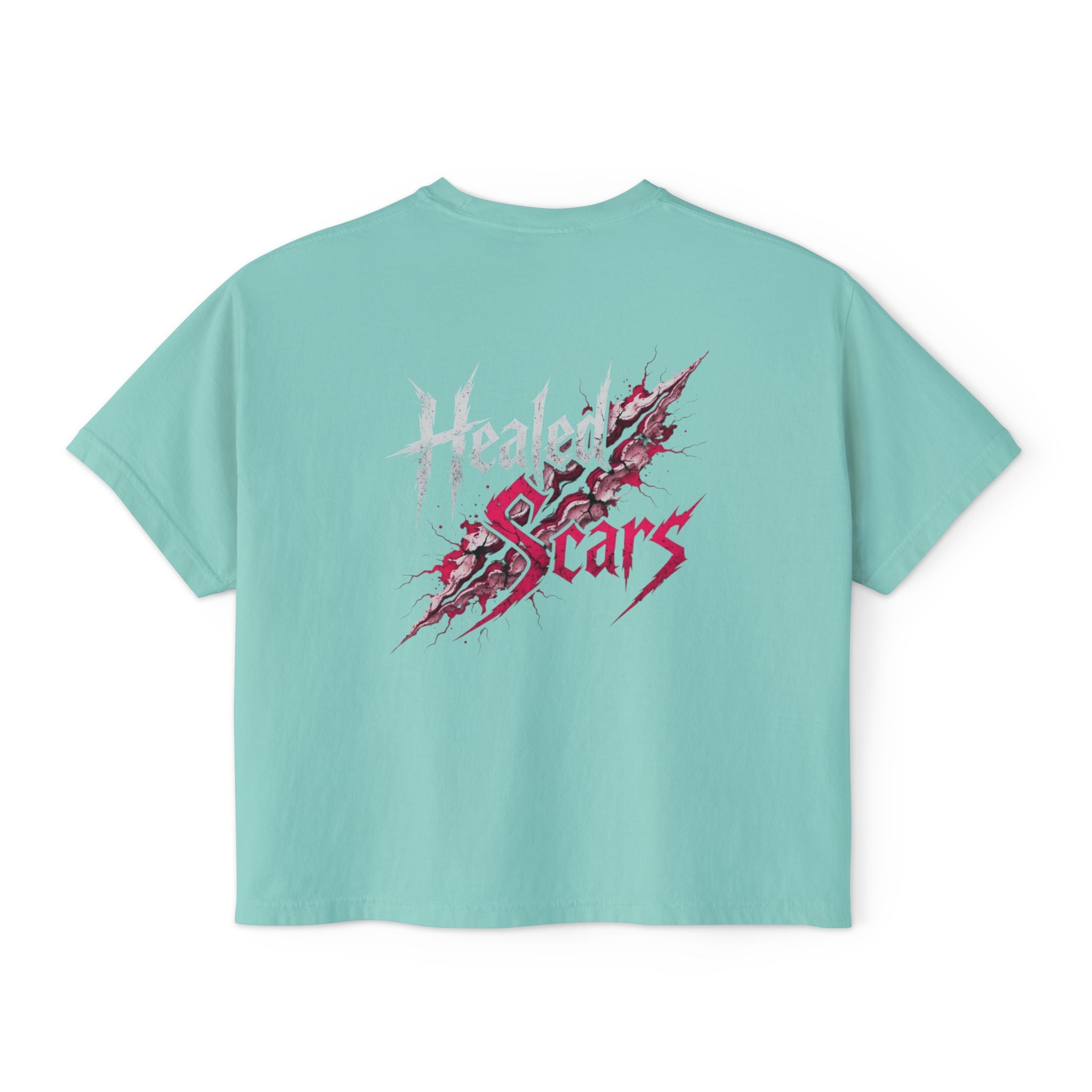 Healed Scars Graphic Tee — Women's Boxy Cropped T-Shirt
